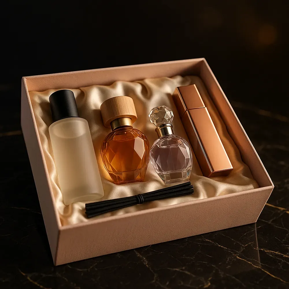 Set 4 dyfuzorów — Kolekcja Róża
